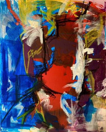 Original Abstract Expressionism Abstract Painting by Anastasija Aleksejeva