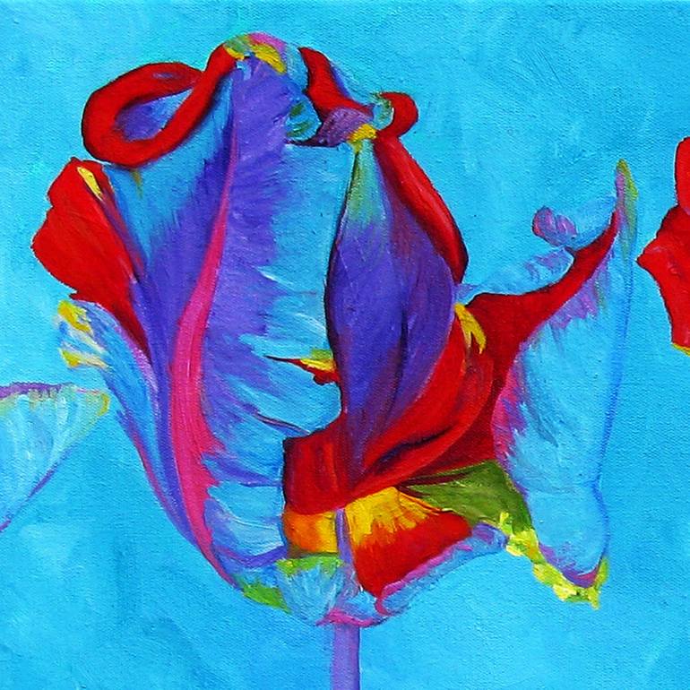 Original Figurative Floral Painting by Sheila Smith