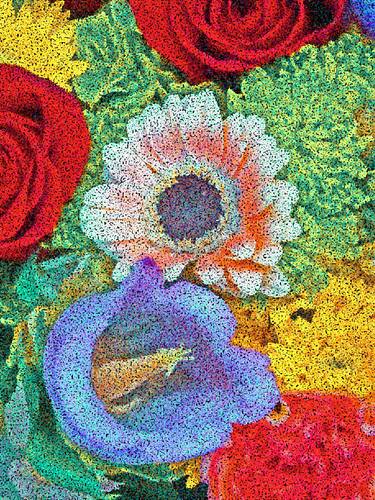 Original Fine Art Floral Mixed Media by Mark Ross