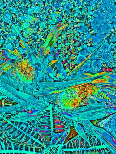 Original Contemporary Botanic Mixed Media by Mark Ross