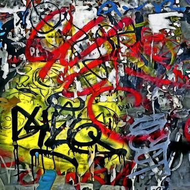 Original Graffiti Mixed Media by Mark Ross