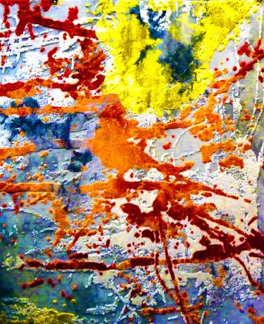 Original Abstract Graffiti Mixed Media by Mark Ross