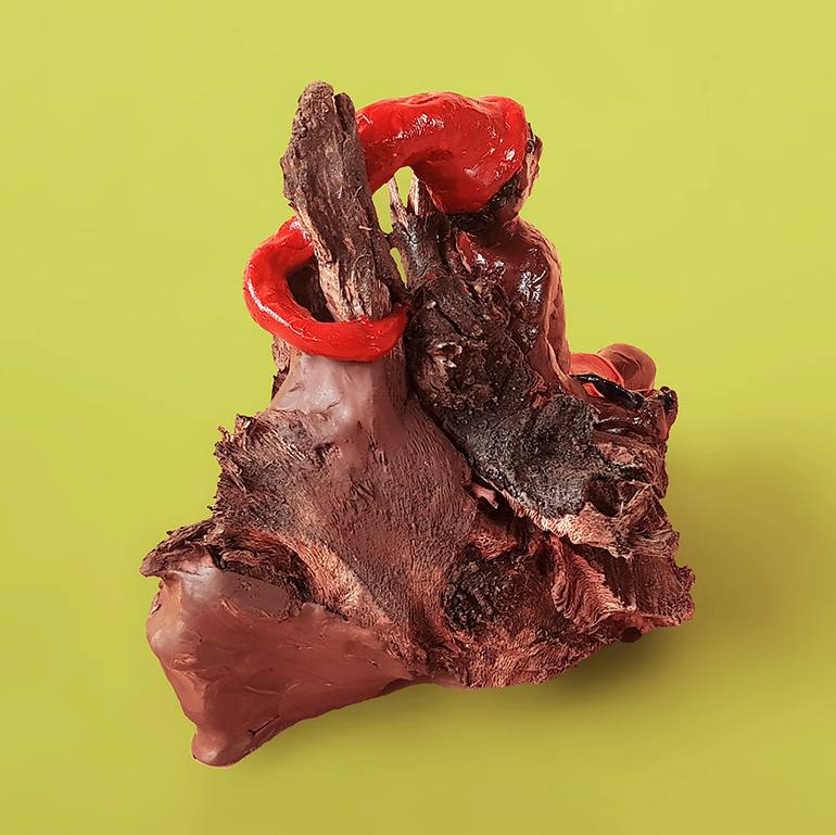 Original Folk Pop Culture/Celebrity Sculpture by Leo Dulac