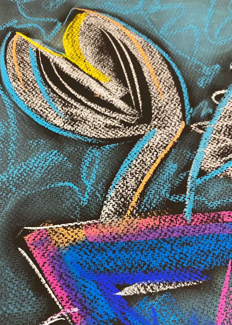 Original Contemporary Floral Drawing by Yuliia Volodina