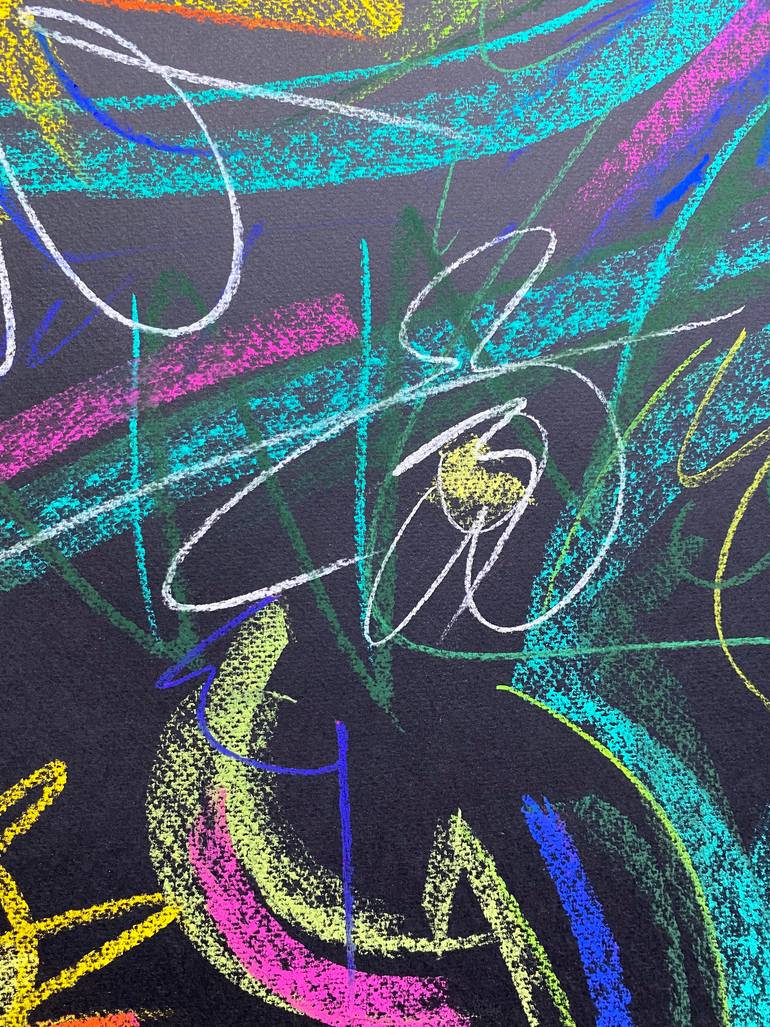 Original Abstract Nature Drawing by Yuliia Volodina