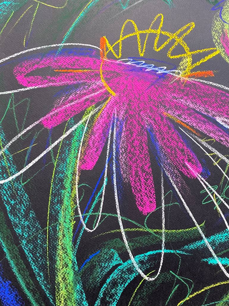 Original Abstract Nature Drawing by Yuliia Volodina