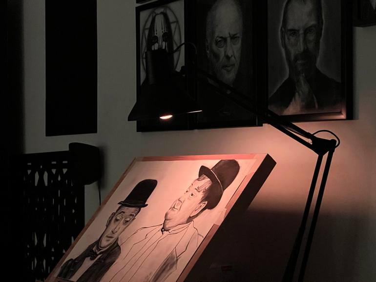 Original Expressionism People Drawing by John Thomas