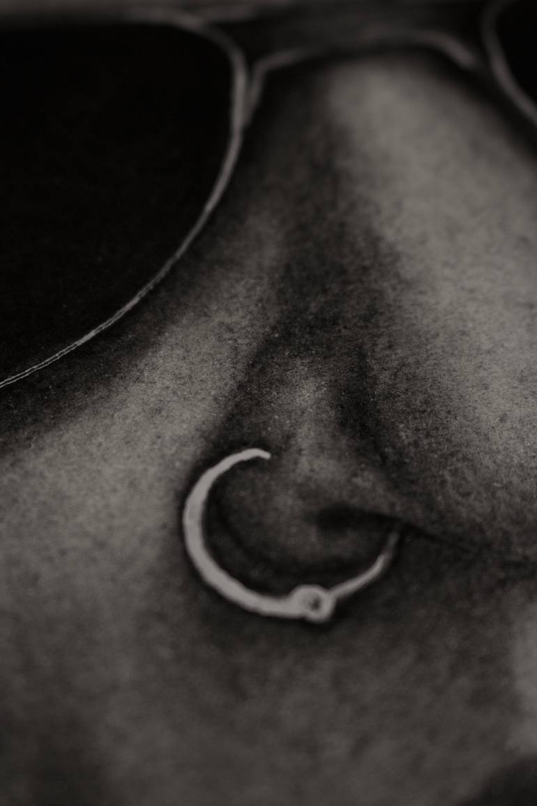 Original Black & White Music Drawing by John Thomas