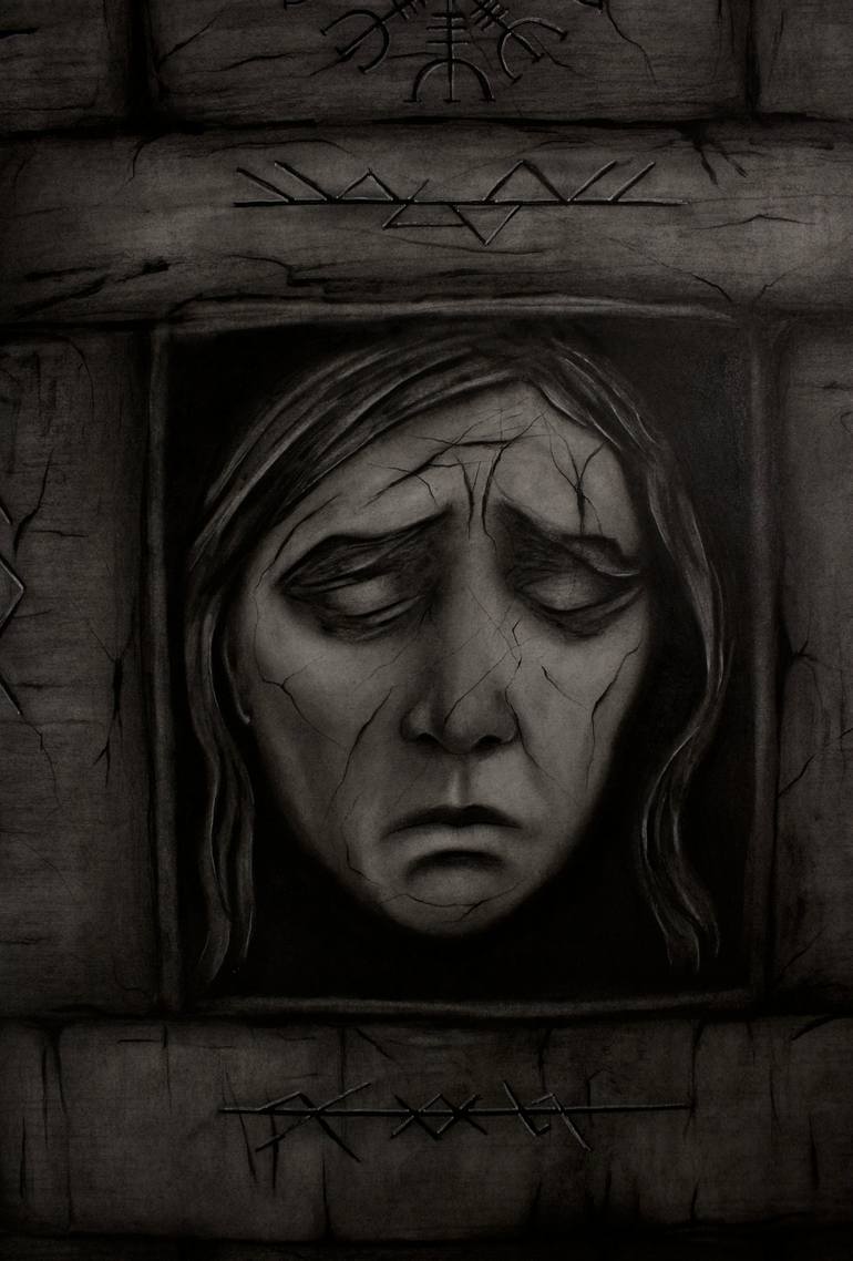 Original Surrealism Classical Mythology Drawing by John Thomas