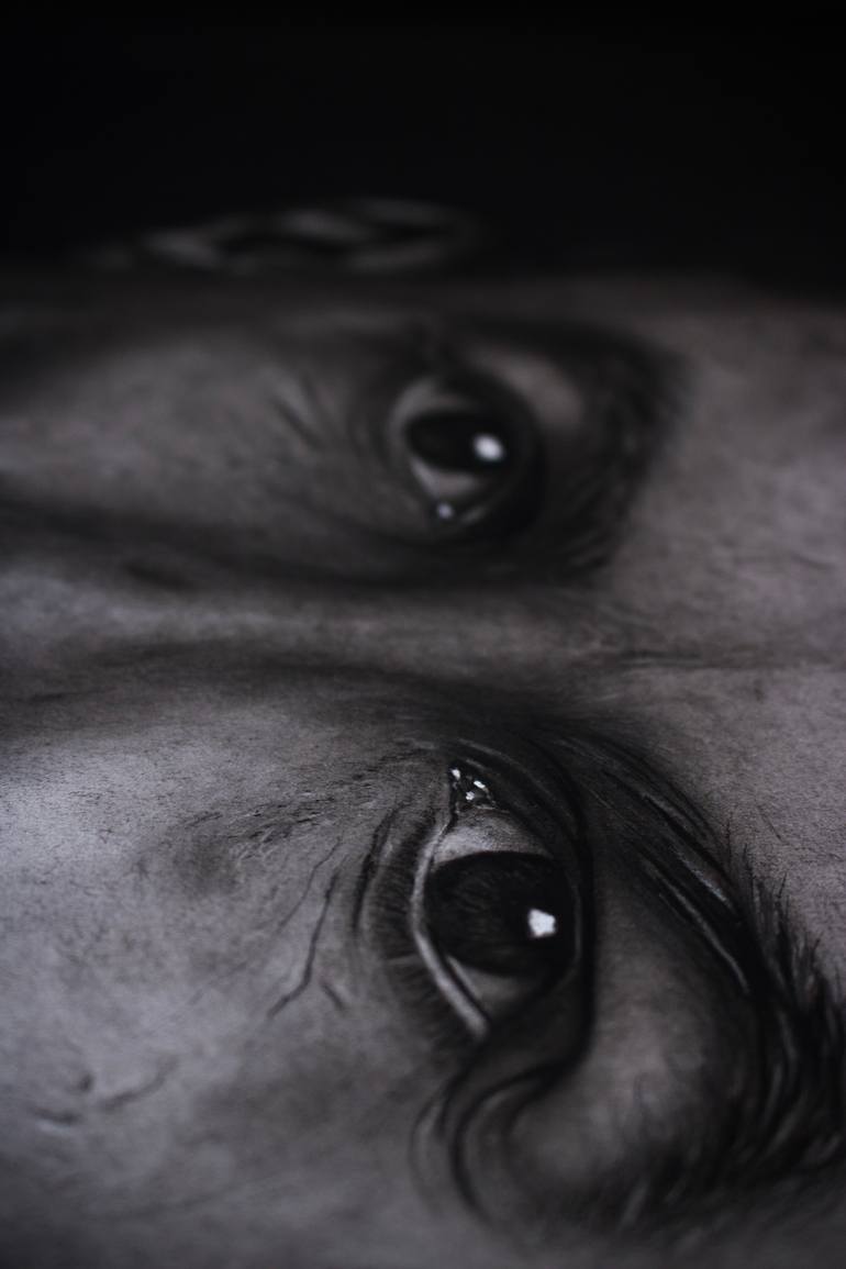 Original Portraiture People Drawing by John Thomas