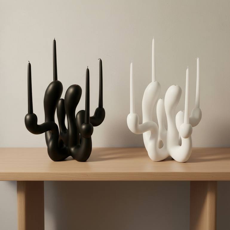 Original Modernism Abstract Sculpture by Shadia Sabagh