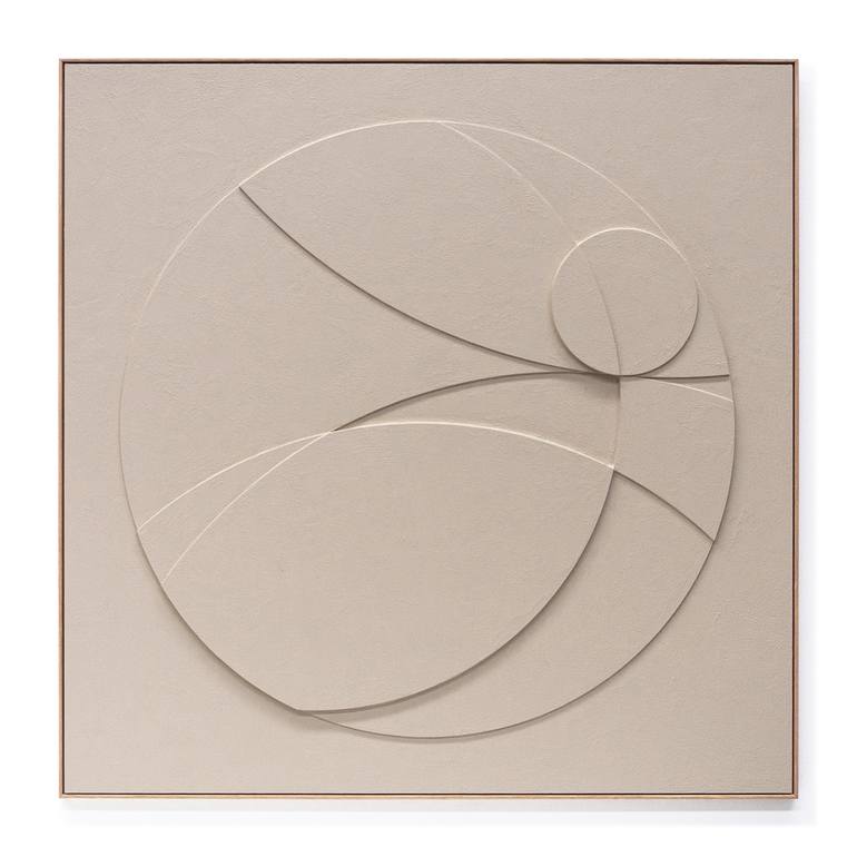 Original Bauhaus Geometric Painting by Sureen Gouws