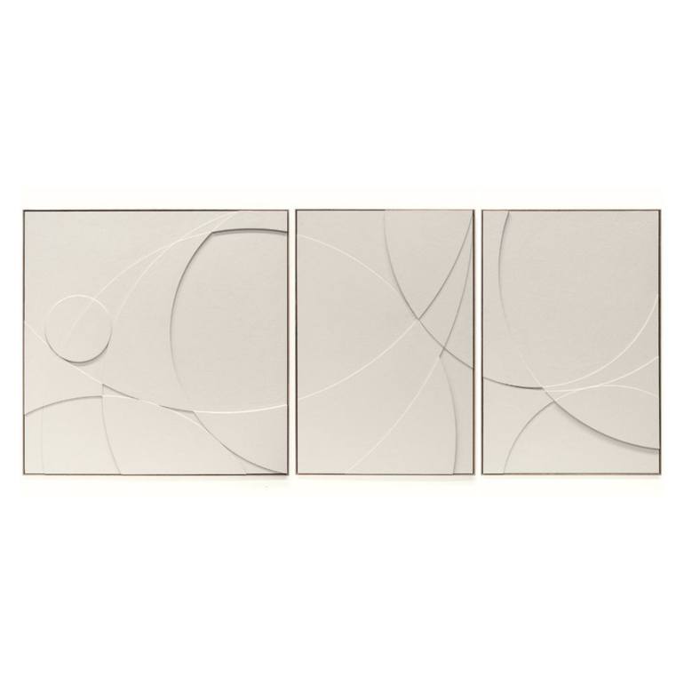 Original Bauhaus Geometric Painting by Sureen Gouws