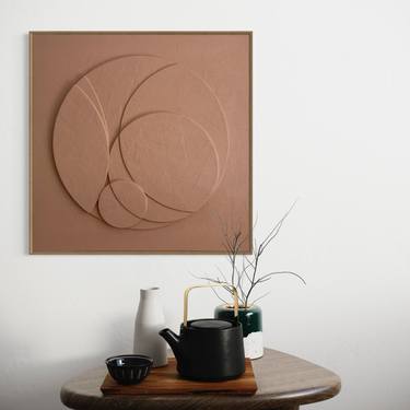 Original Bauhaus Geometric Painting by Sureen Gouws