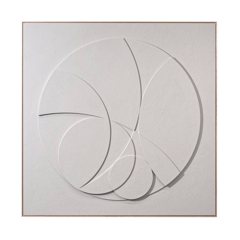 Original Minimalism Geometric Sculpture by Sureen Gouws