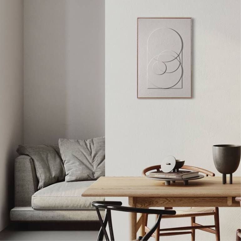 Original Bauhaus Geometric Painting by Sureen Gouws