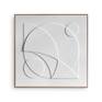 Sureen Gouws Art Wall Sculpture 'Halo' white