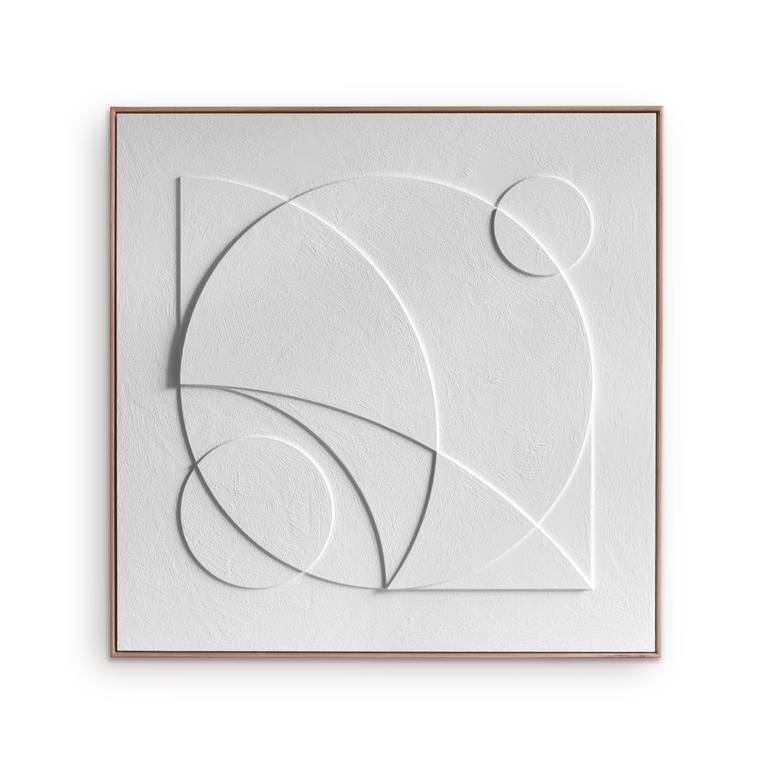 Original Bauhaus Geometric Painting by Sureen Gouws