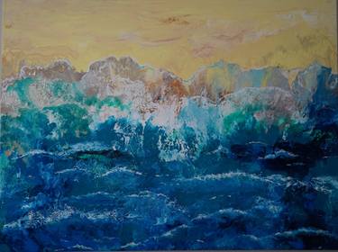Print of Expressionism Beach Paintings by Natalia Mann