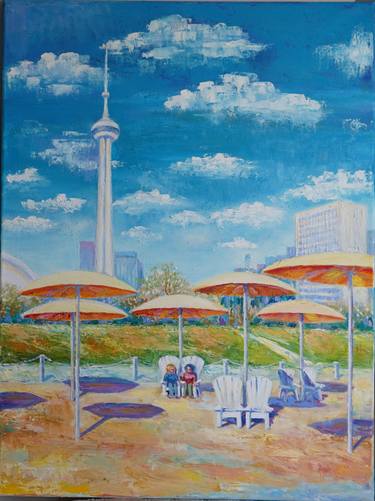 Original Expressionism Landscape Painting by Natalia Mann
