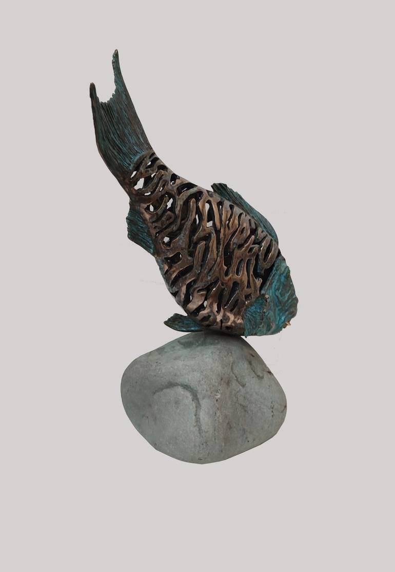 Original Art Deco Animal Sculpture by Serhii Brylov