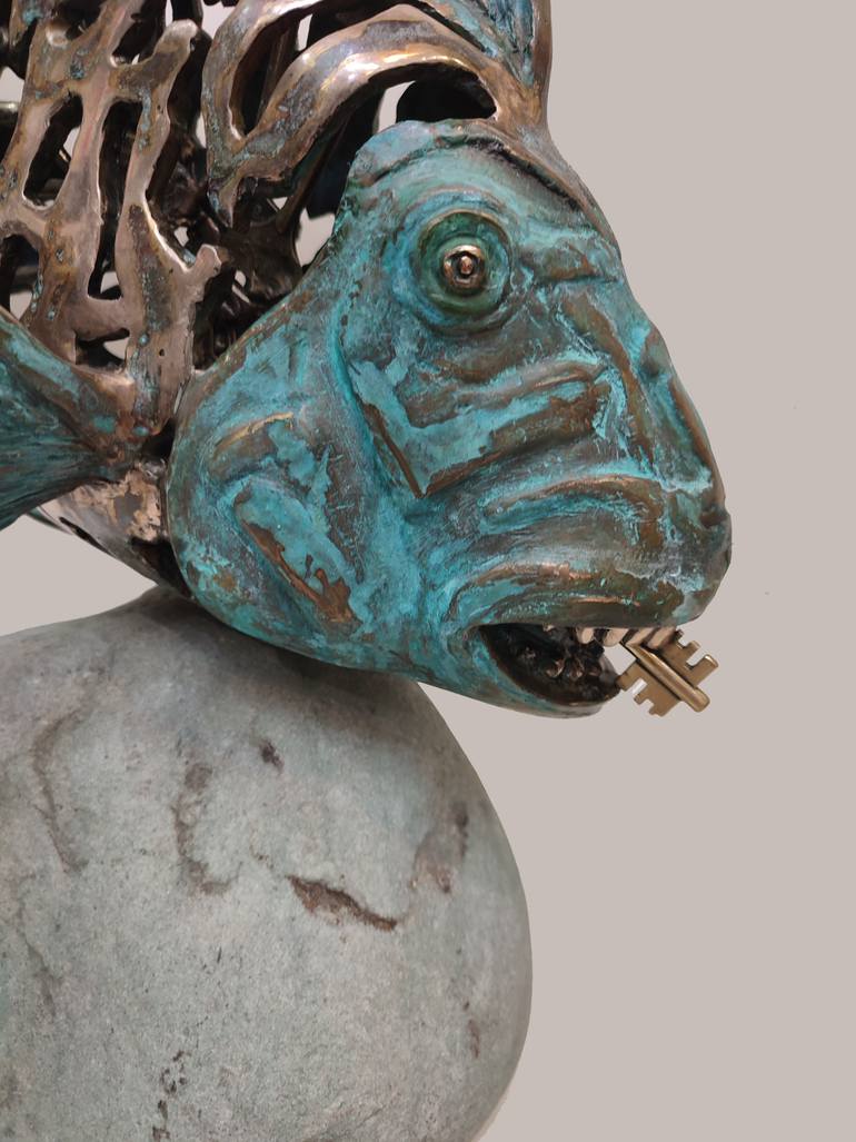 Original Art Deco Animal Sculpture by Serhii Brylov