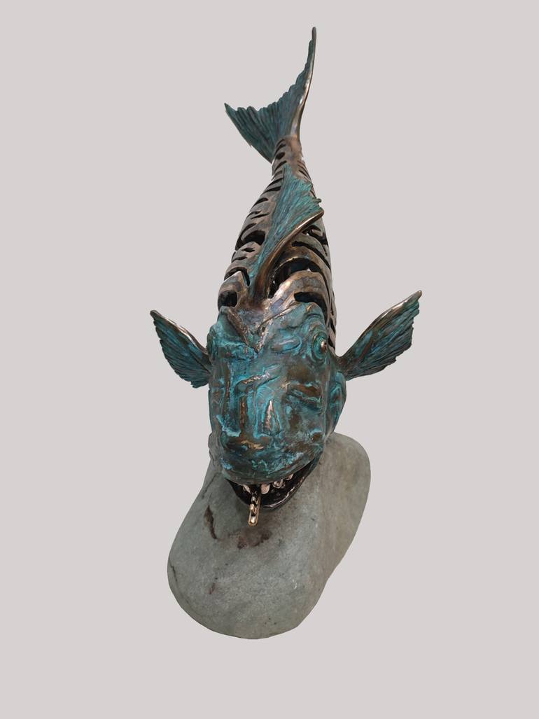 Original Art Deco Animal Sculpture by Serhii Brylov