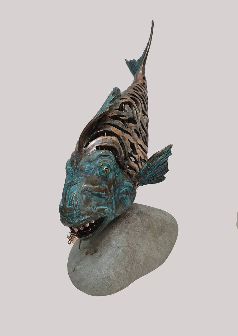 Original Art Deco Animal Sculpture by Serhii Brylov