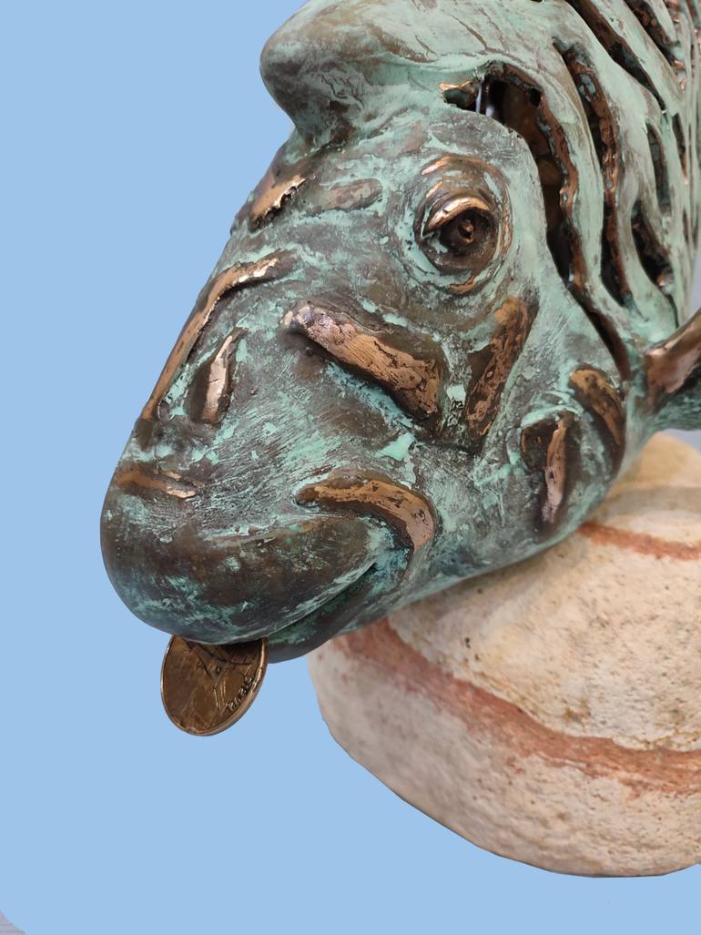 Original Art Deco Animal Sculpture by Serhii Brylov