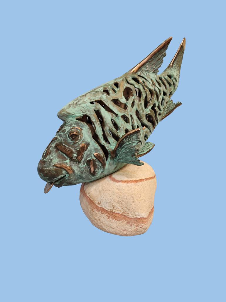 Original Art Deco Animal Sculpture by Serhii Brylov