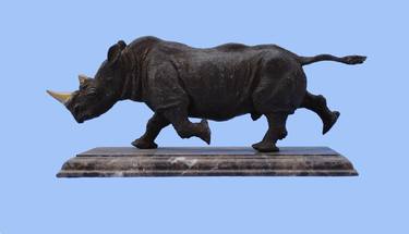 Rhino, bronze, 2006 ,H-20 cm thumb