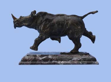 Rhino, bronze, 2007 year ,H-15 cm thumb