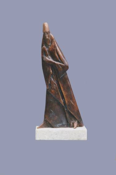 Pilgrim ,bronze, 1994  year ,H-20 cm thumb