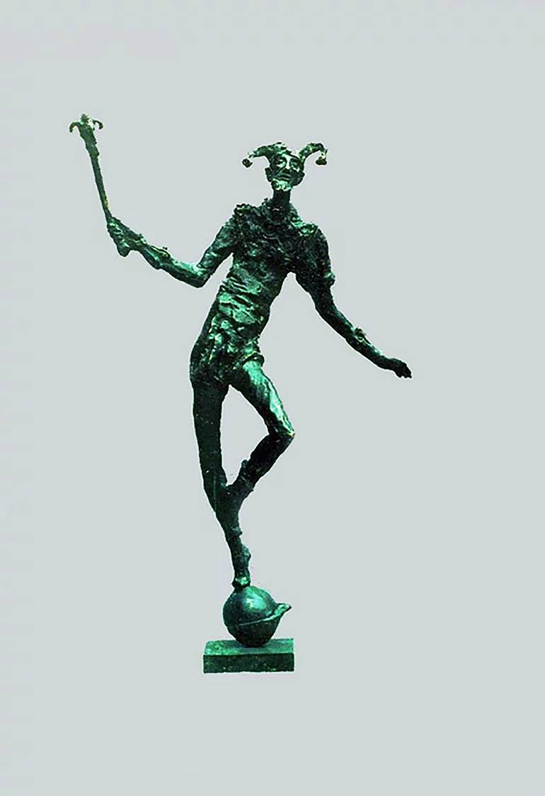 Buffoon ,bronze,1995 year ,H-75 cm - Print