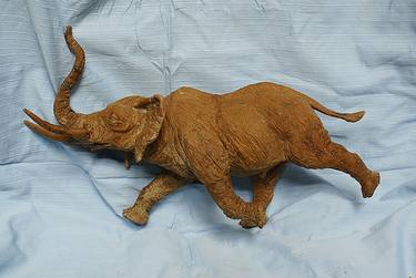 Elephant, wax, 2010,H-35 cm thumb