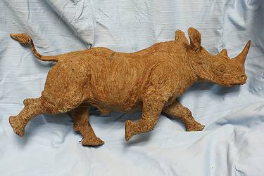 Rhinoceros ,wax, 2011, bronze, H-35 cm thumb