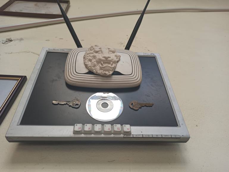 Original Abstract Science/Technology Sculpture by Serhii Brylov