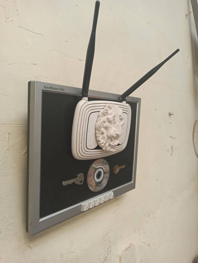 Original Abstract Science/Technology Sculpture by Serhii Brylov