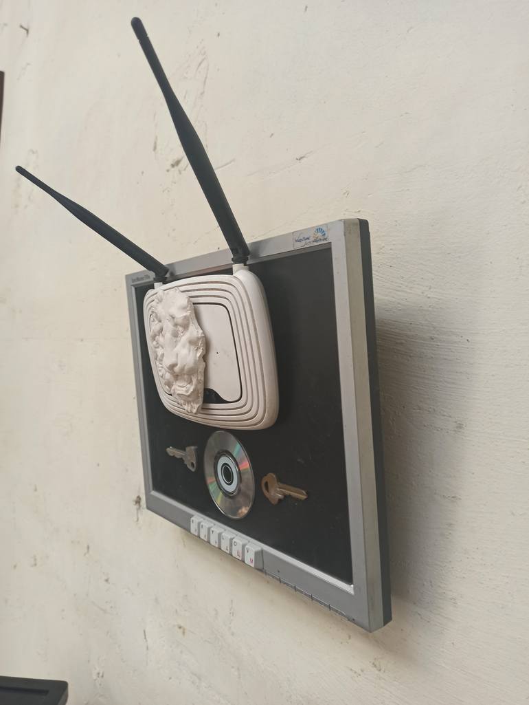 Original Abstract Science/Technology Sculpture by Serhii Brylov