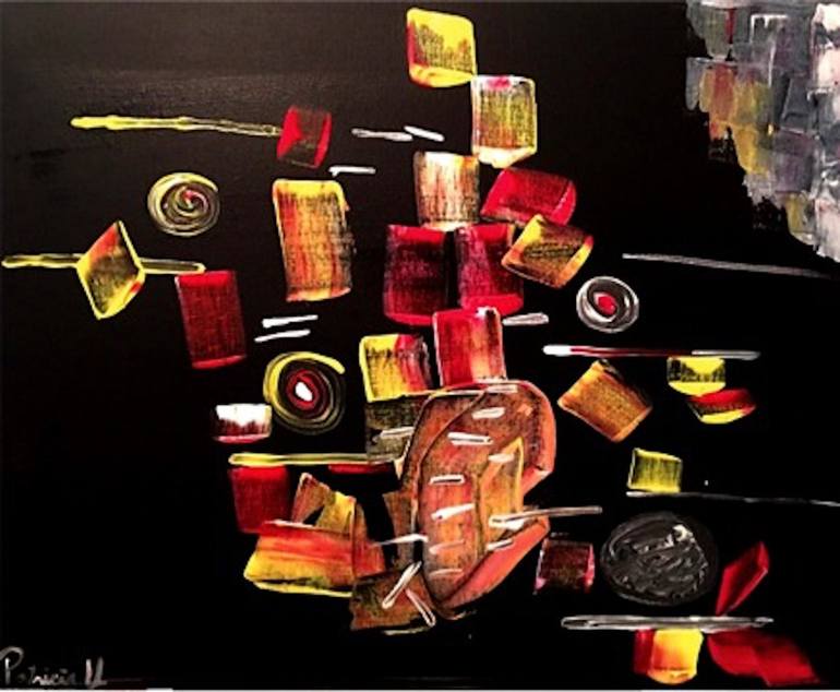 Original Abstract Love Painting by Patricia Houston