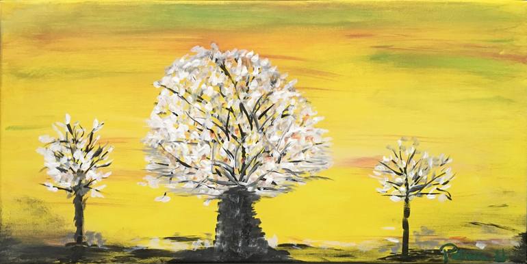 Original Art Deco Abstract Painting by Patricia Houston