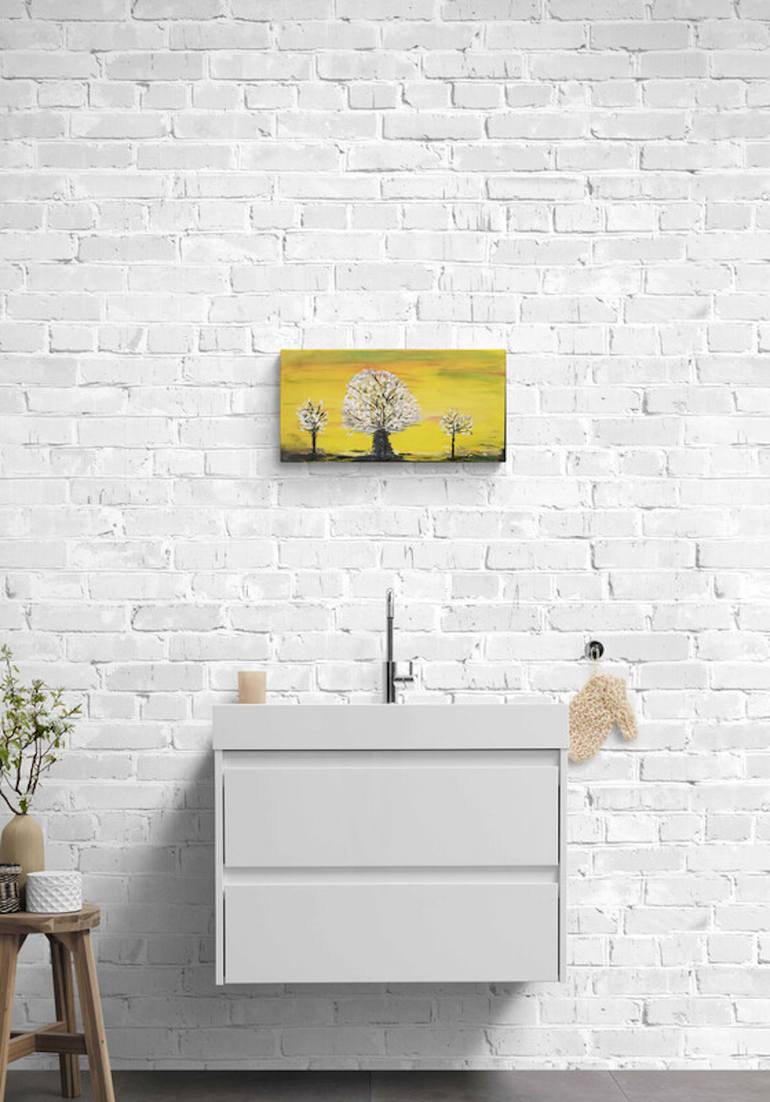 Original Art Deco Abstract Painting by Patricia Houston