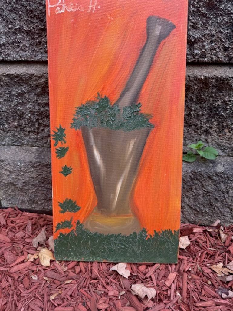 Original Art Deco Botanic Painting by Patricia Houston