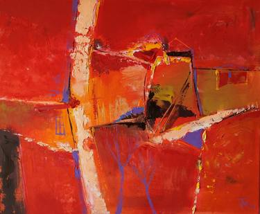 Original Abstract Expressionism Abstract Paintings by Todor Marinov
