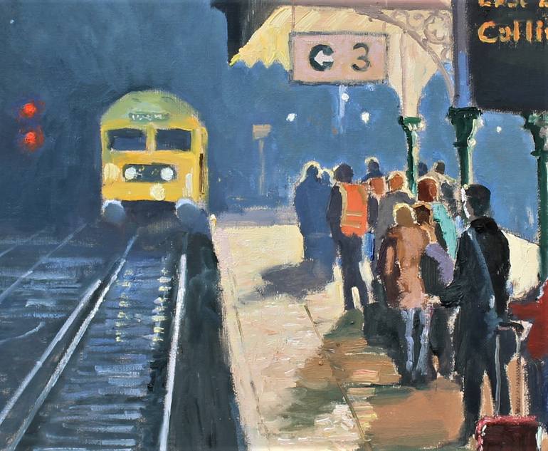Original Impressionism People Painting by Roelof Rossouw