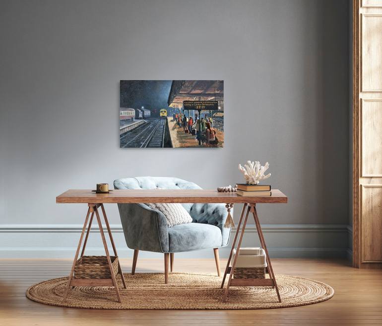 Original Impressionism People Painting by Roelof Rossouw