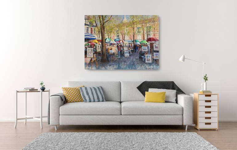Original Impressionism People Painting by Roelof Rossouw