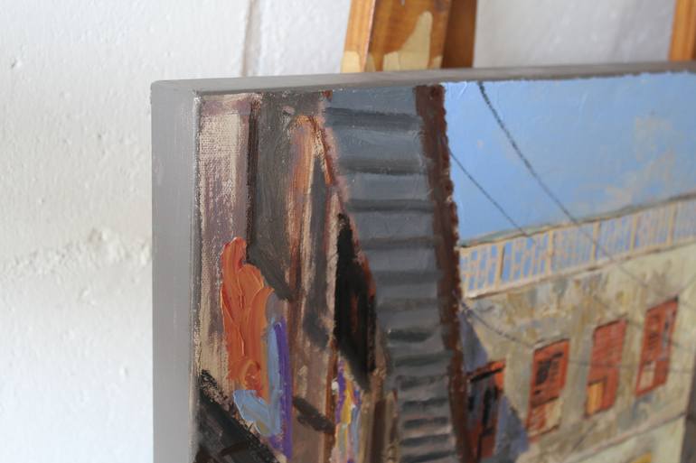 Original Impressionism People Painting by Roelof Rossouw
