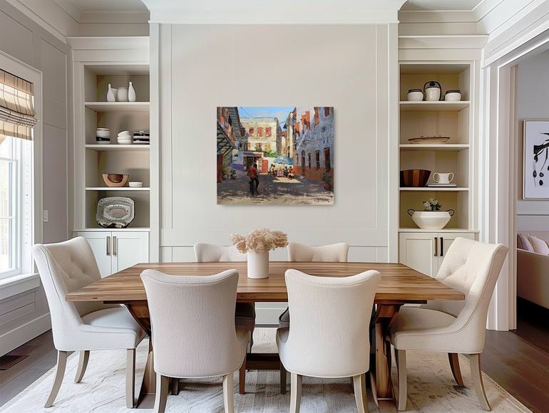 Original Impressionism People Painting by Roelof Rossouw
