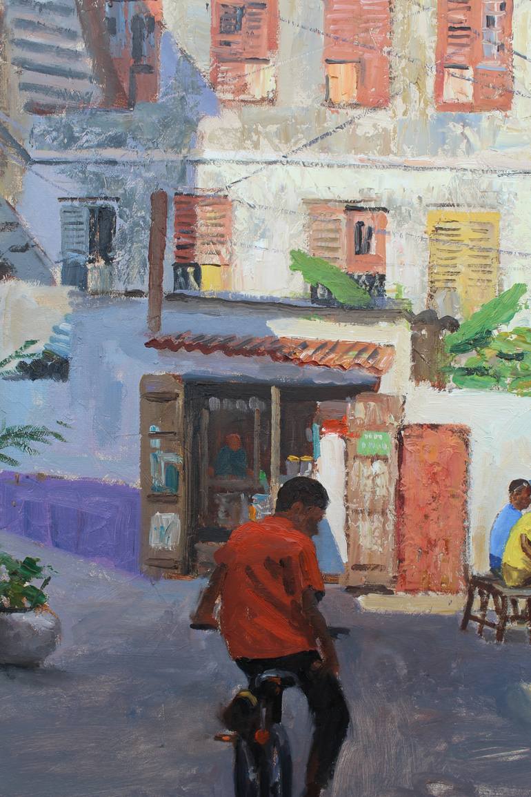 Original Impressionism People Painting by Roelof Rossouw